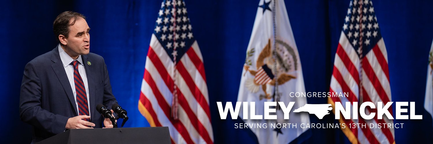 Congressman Wiley Nickel's banner