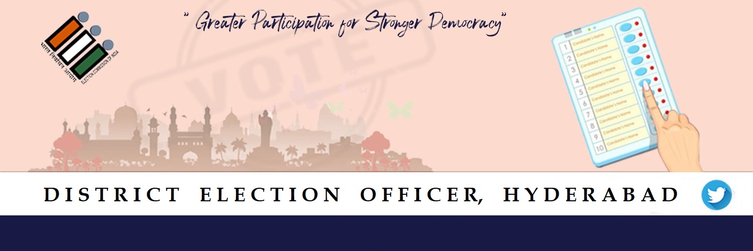 District Election Officer Hyderabad's banner
