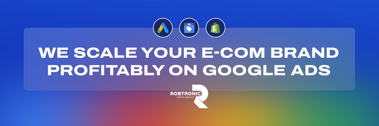 Robin Tesselaar | Google Ads + Merchant Fix's banner
