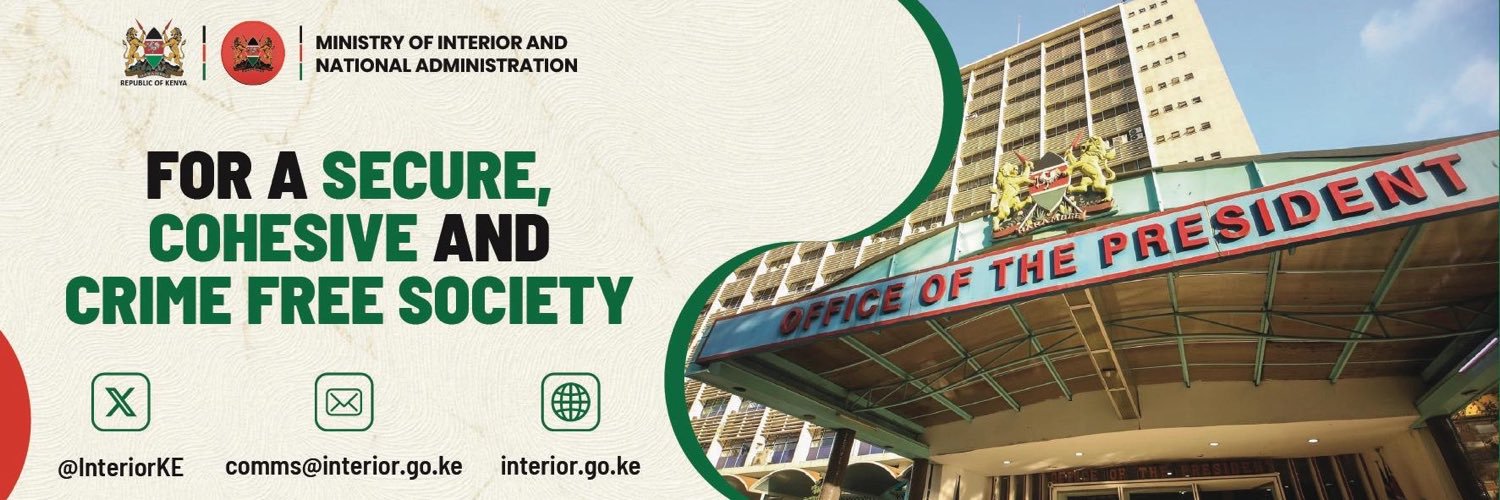 Ministry of Interior | Kenya's banner