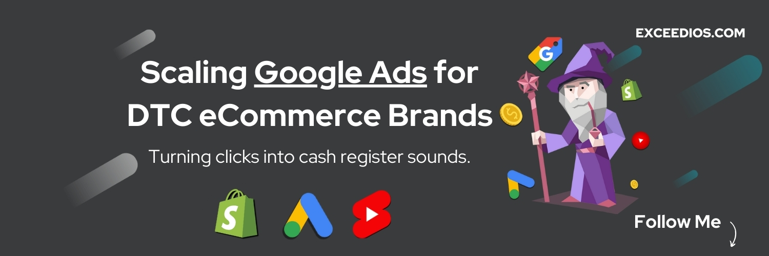 Kamil Kozar | Google Ads for DTC eCommerce Brands's banner