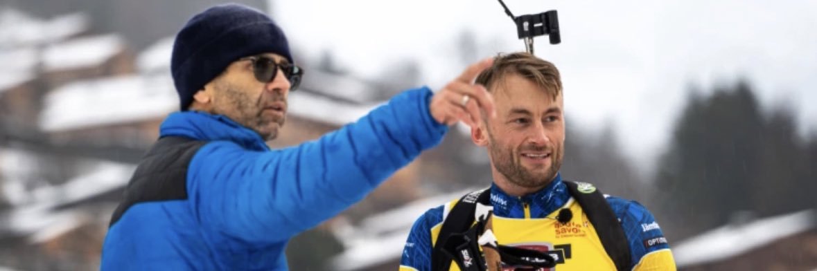 XC skiing out of context's banner