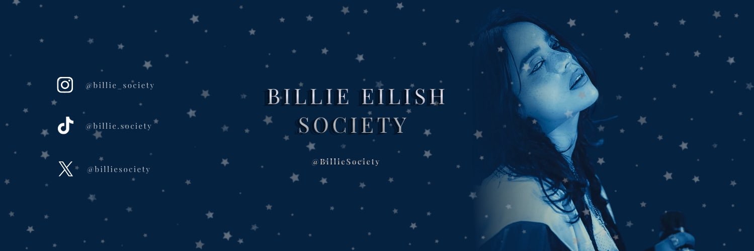 Billie Eilish Society's banner