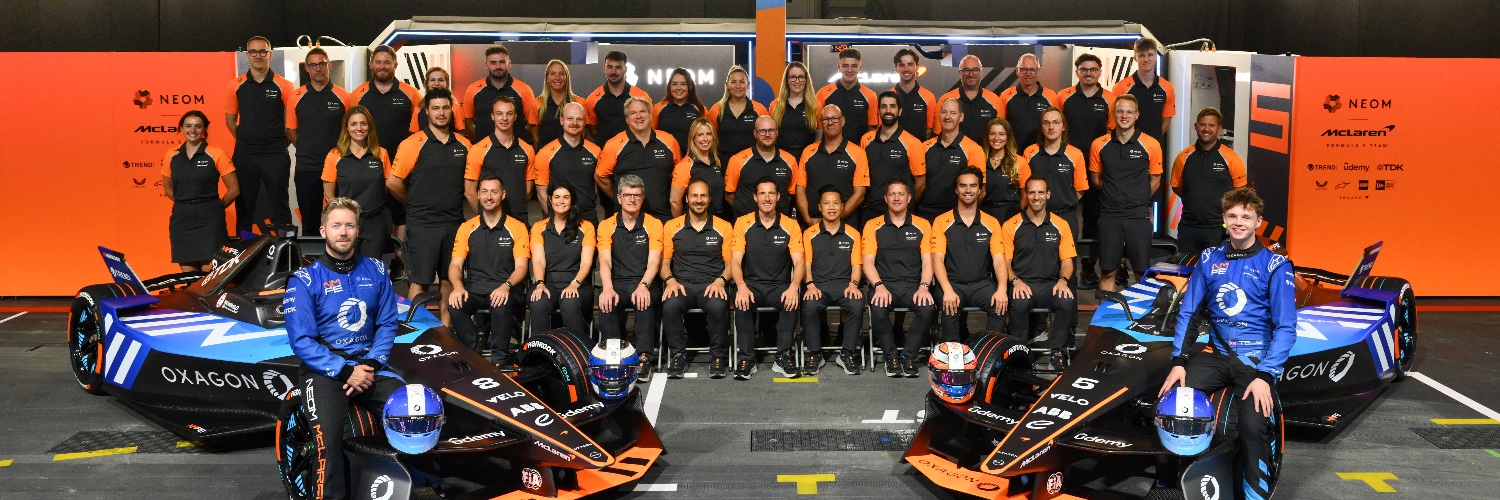 NEOM McLaren FE's banner
