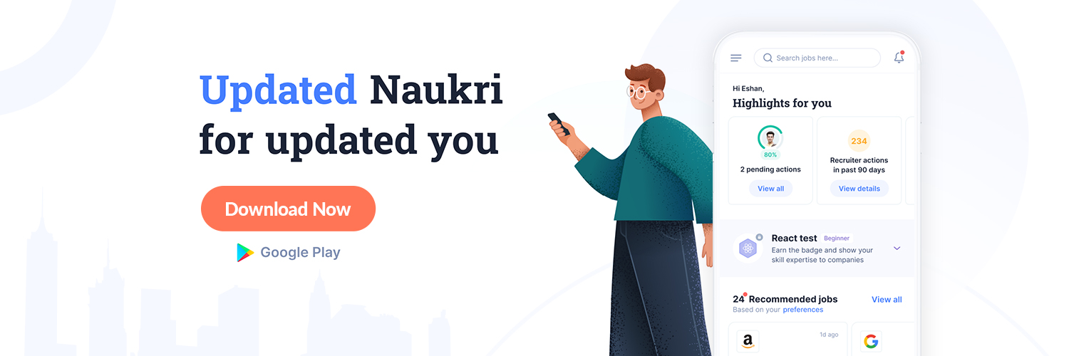 Naukri's banner