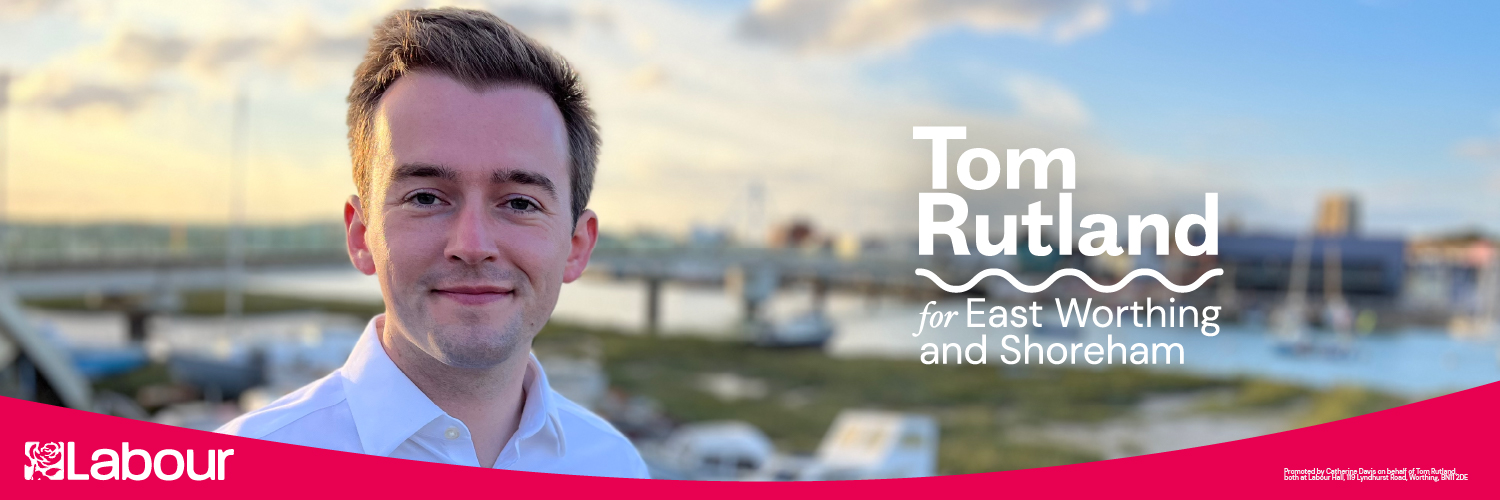 Tom Rutland MP's banner