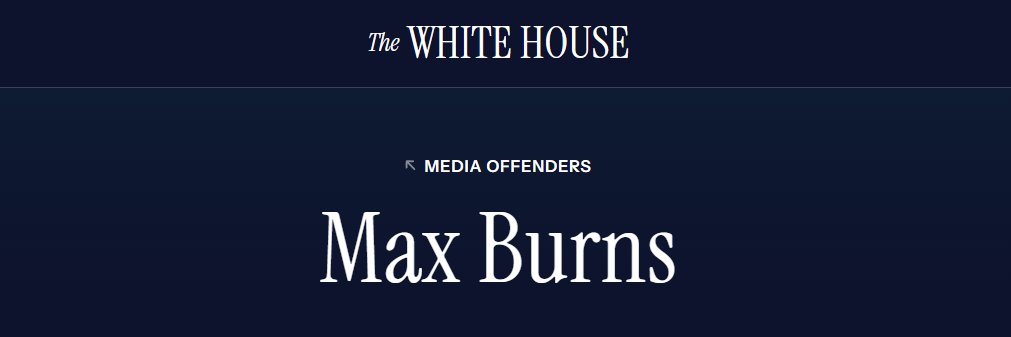 Max Burns's banner