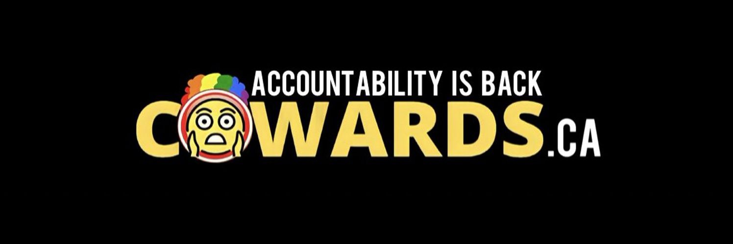 Cowards of Canada's banner