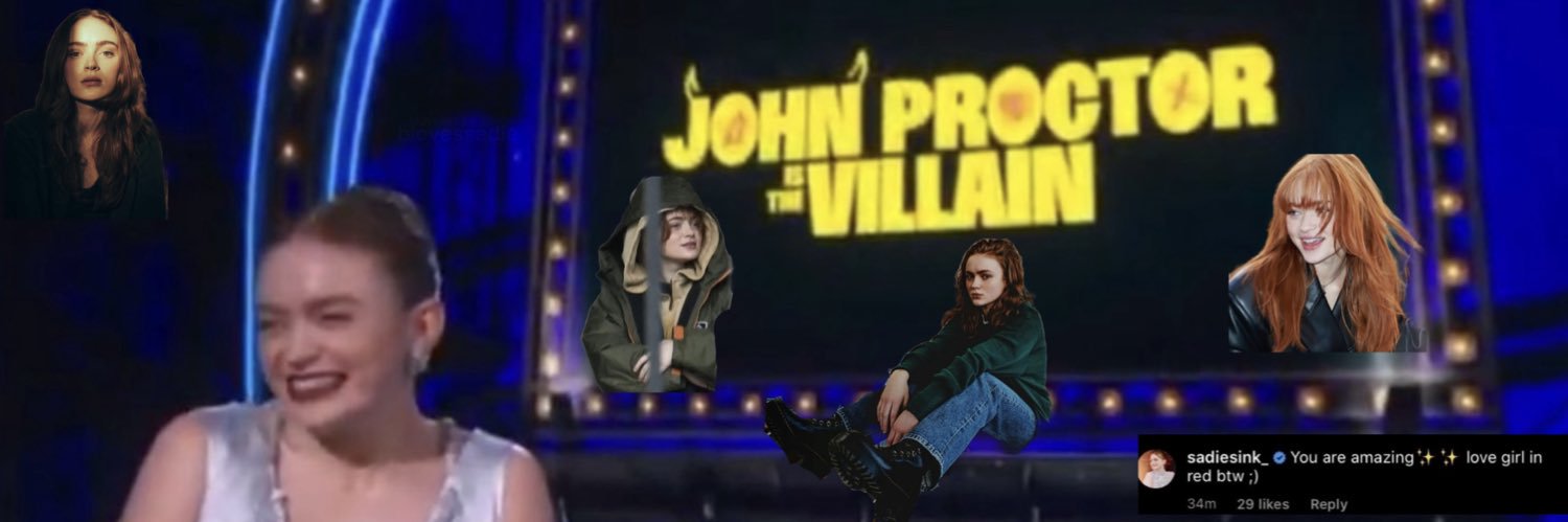 b🛸- MET SADIE SINK's banner