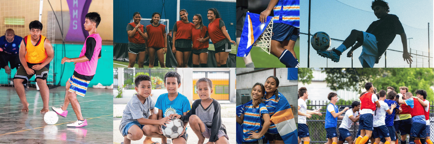 Marshall Islands Soccer Federation's banner
