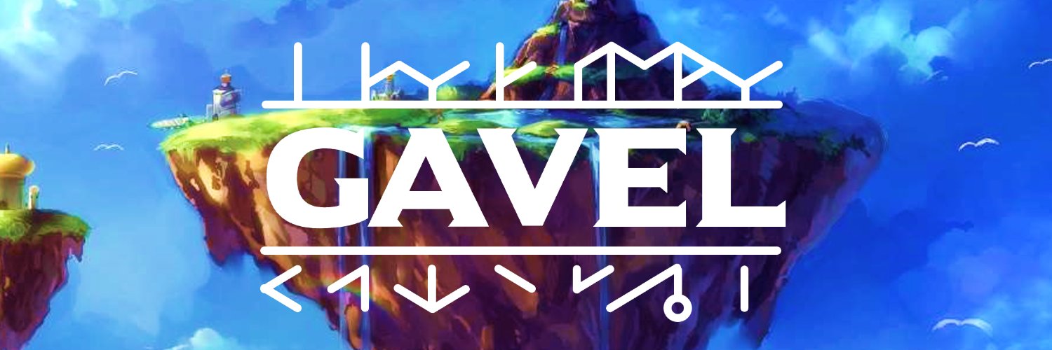 Gavel's banner
