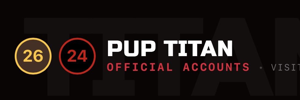 Pup Titan's banner