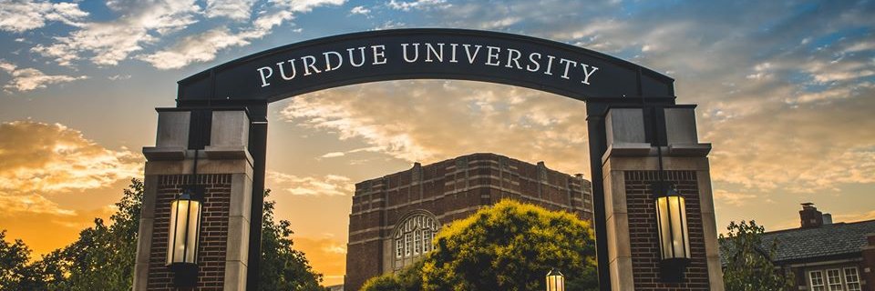 Purdue University's banner