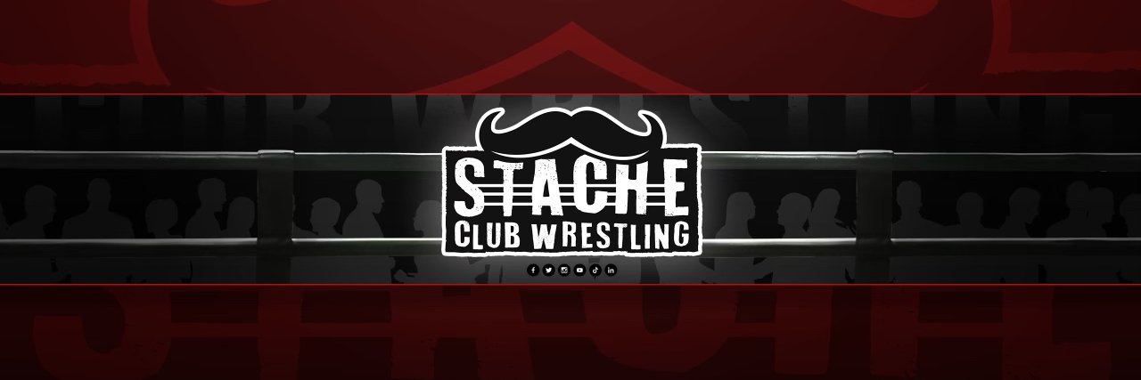 Stache Club Wrestling's banner