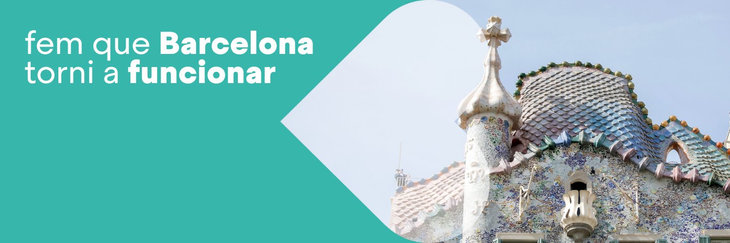 Junts per Barcelona's banner