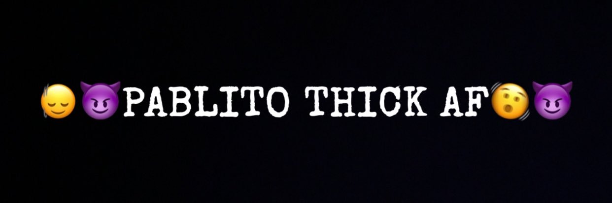 PABLITO's banner