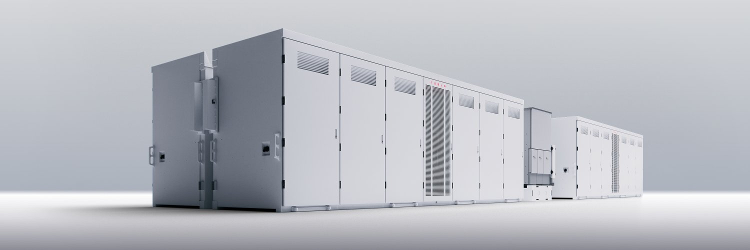 Tesla Megapack's banner