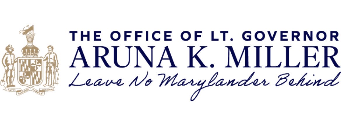Lt. Governor Aruna Miller's banner