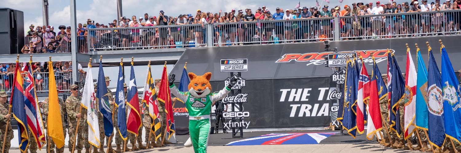 Pocono Raceway's banner