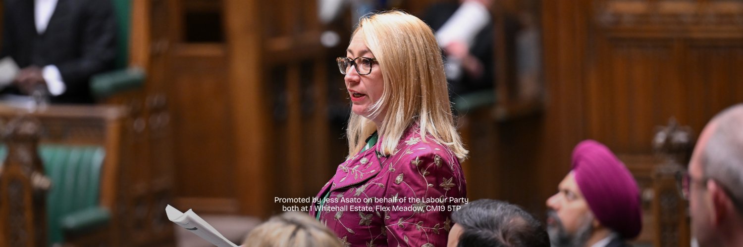 Jess Asato MP's banner