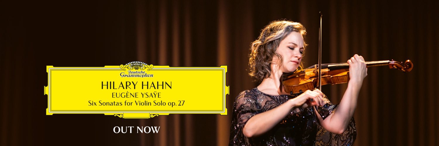 Hilary Hahn's banner