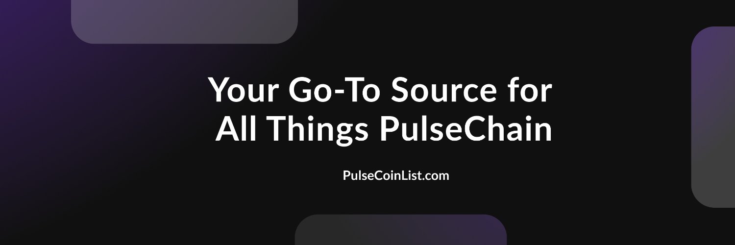 PulseCoinList.com - Your Gateway to PulseChain's banner