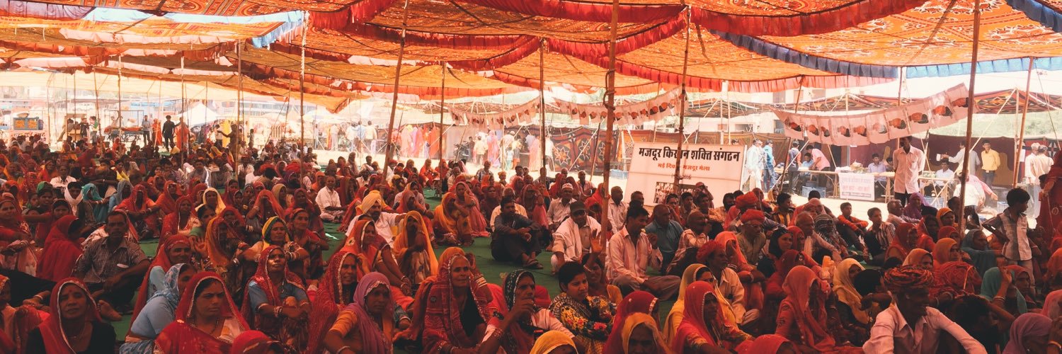 MKSS - Mazdoor Kisan Shakti Sangathan's banner
