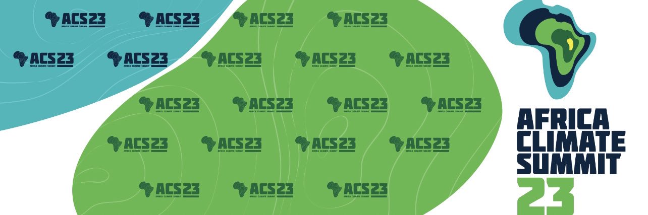 Africa Climate Summit's banner