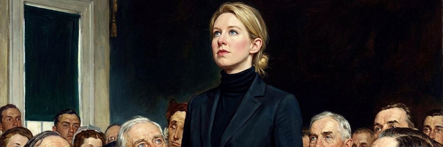 Elizabeth Holmes's banner