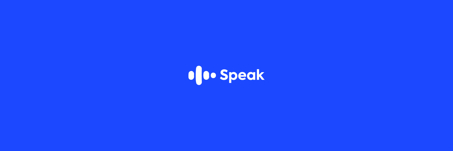 Speak's banner