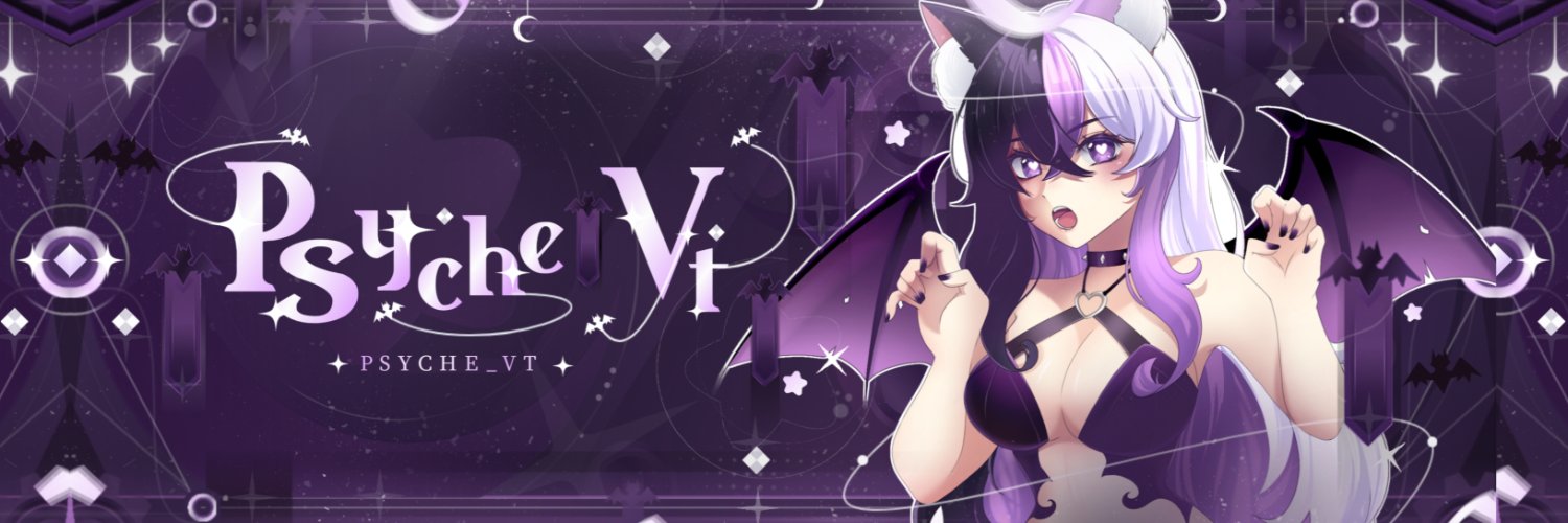 psyche 🦇💜 bat vtuber's banner