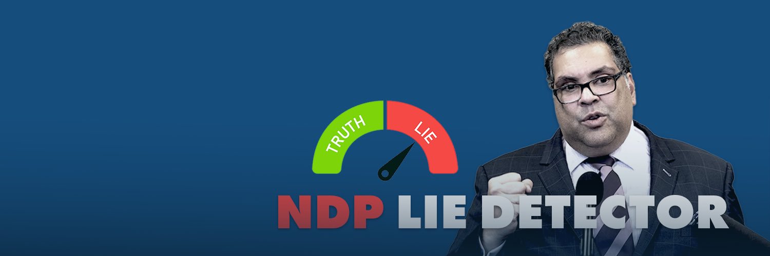 NDP Lie Detector's banner