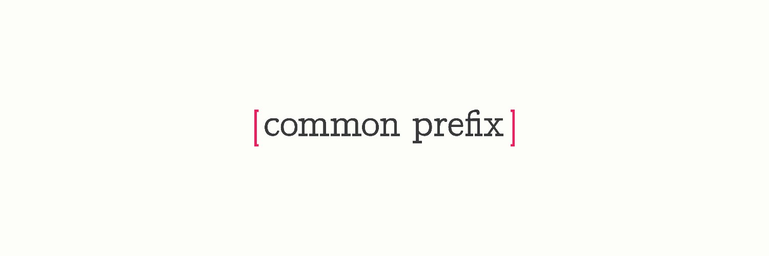 Common Prefix's banner