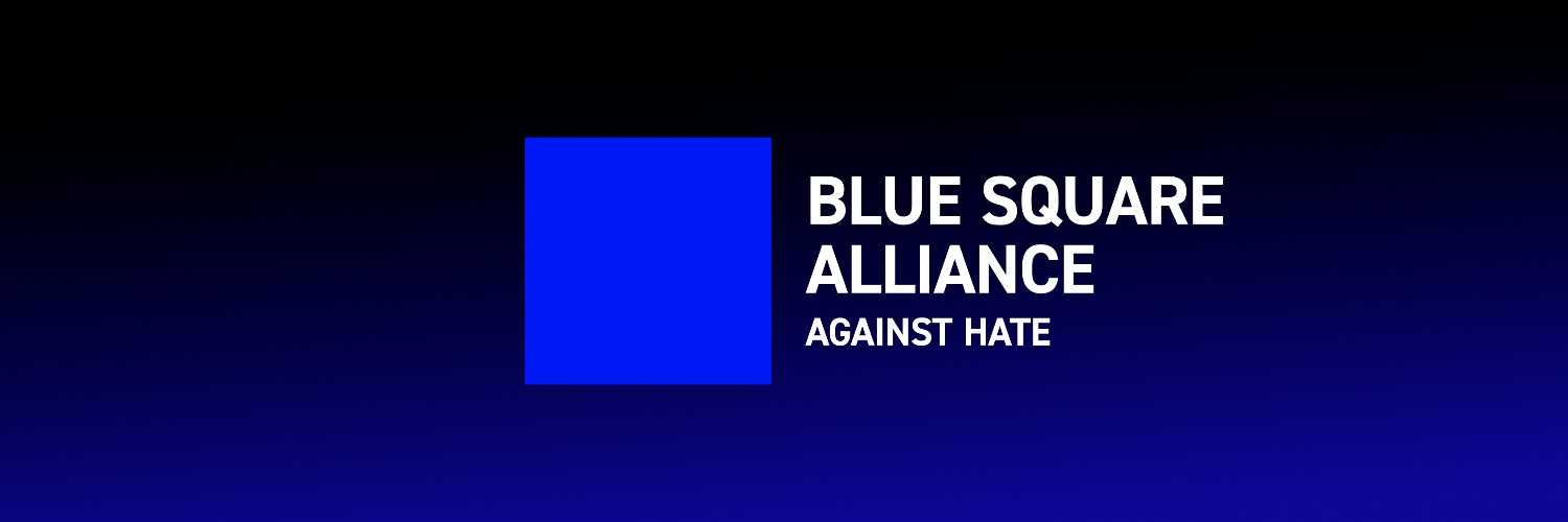 Blue Square Alliance Against Hate's banner