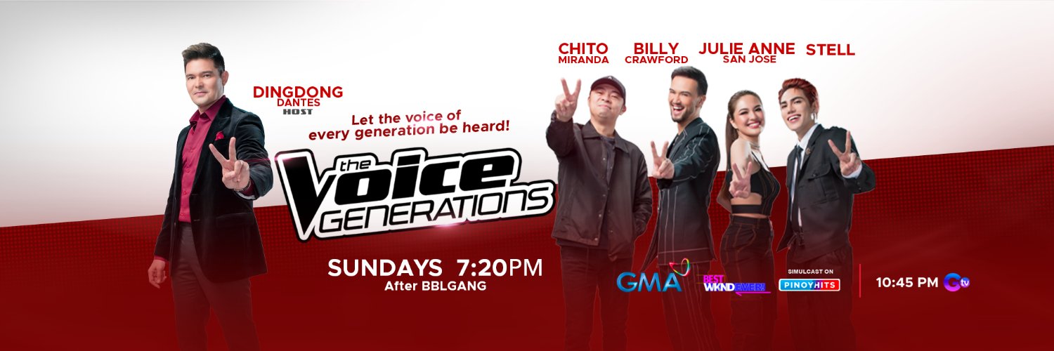 The Voice Generations Philippines's banner