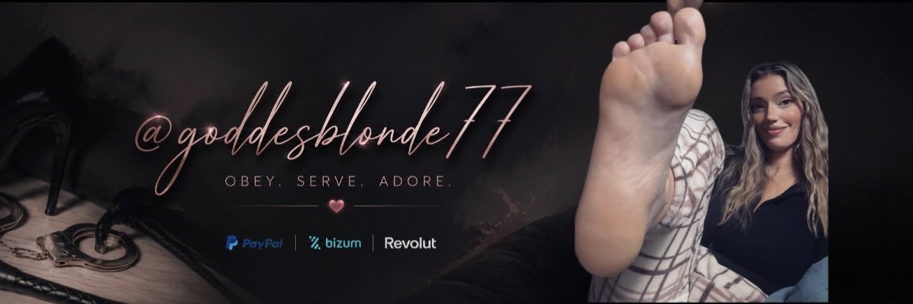 Findom Brat Blonde 👸🏼⛓️'s banner