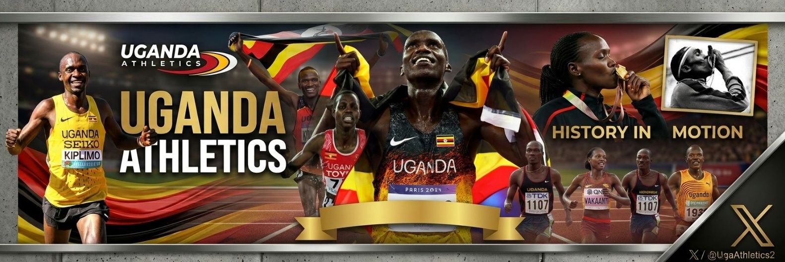 UGANDA ATHLETICS's banner