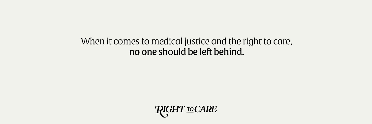 The Right to Care Card's banner