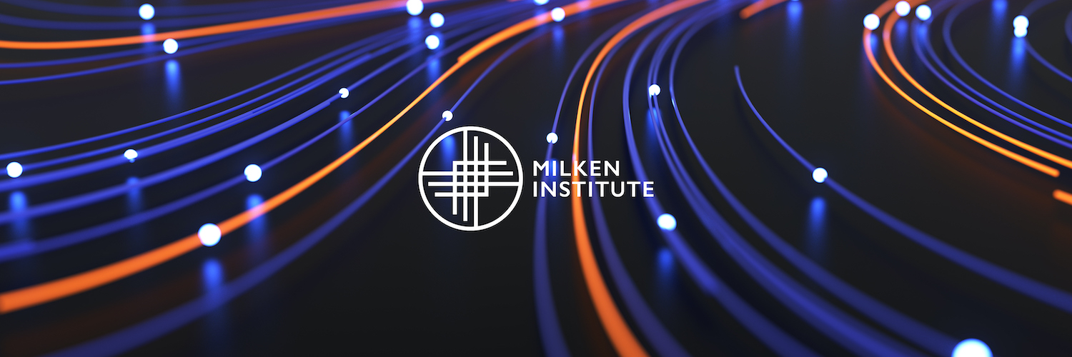 Milken Institute's banner
