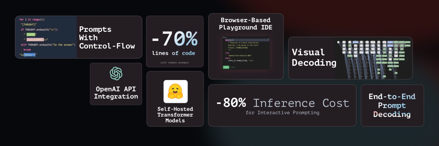 LMQL (Language Model Query Language)'s banner