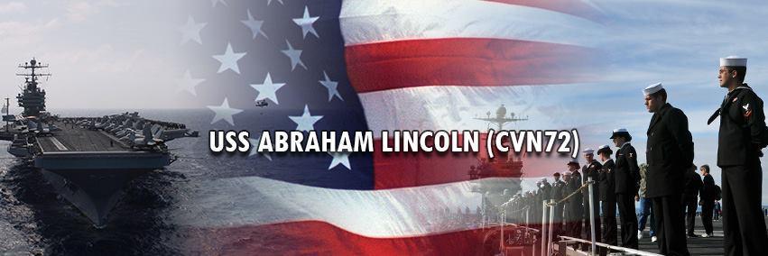 USS Abraham Lincoln's banner