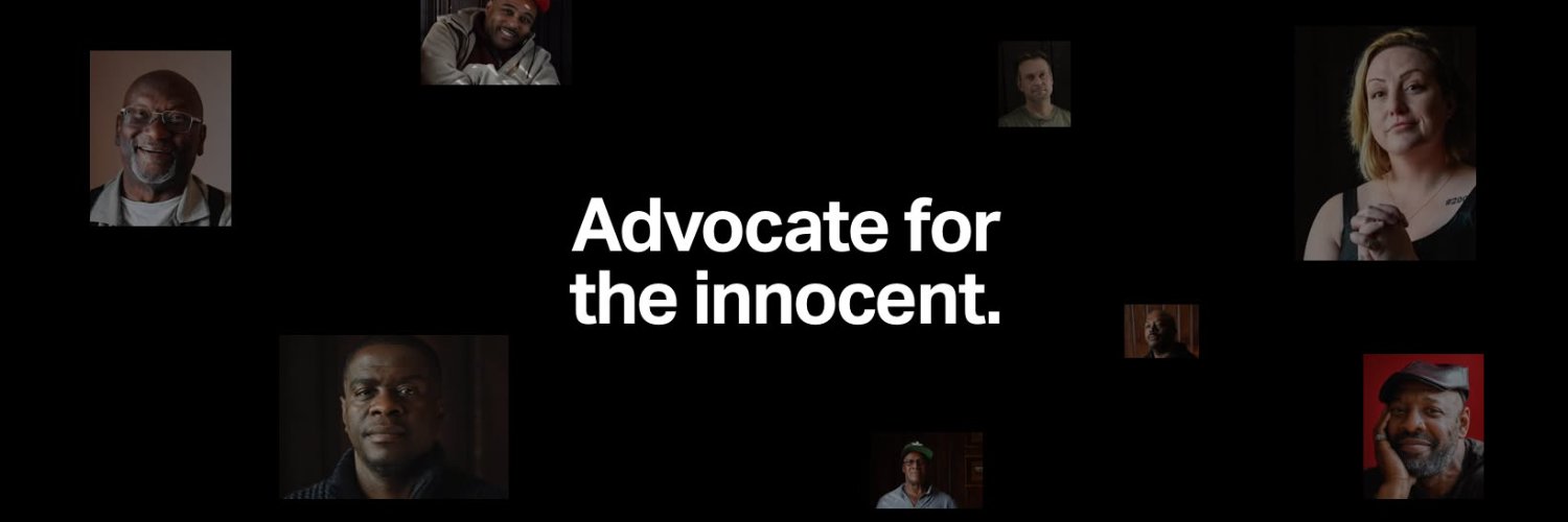 Innocence Project's banner