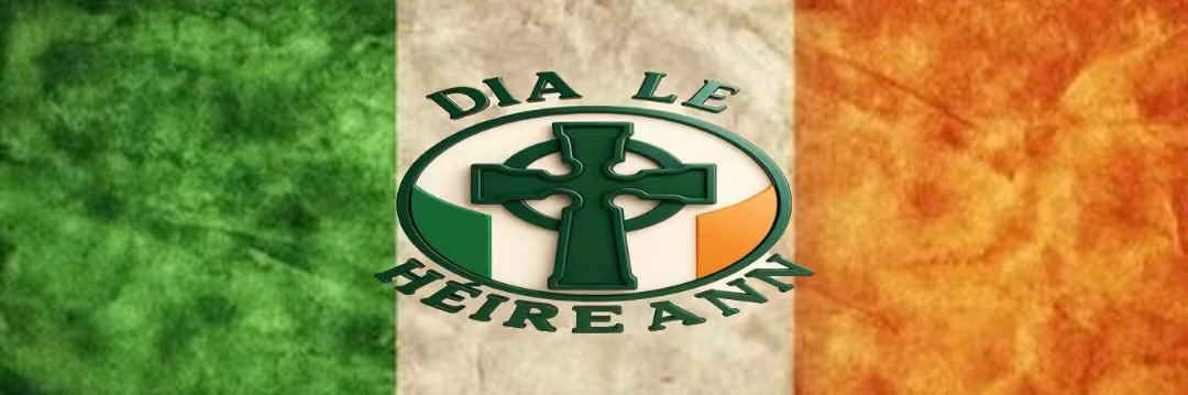 Ireland First {Dia le hÉireann}'s banner