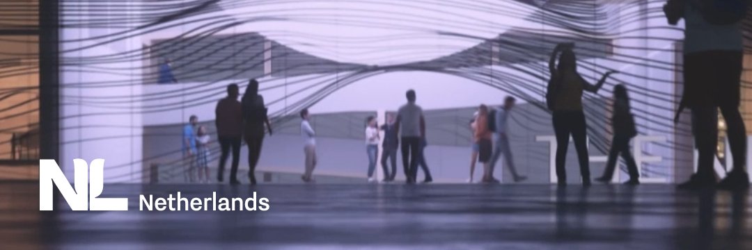 Netherlands Pavilion at Expo 2025 Osaka Kansai's banner