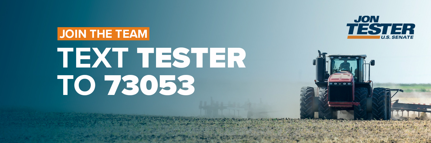 Jon Tester's banner