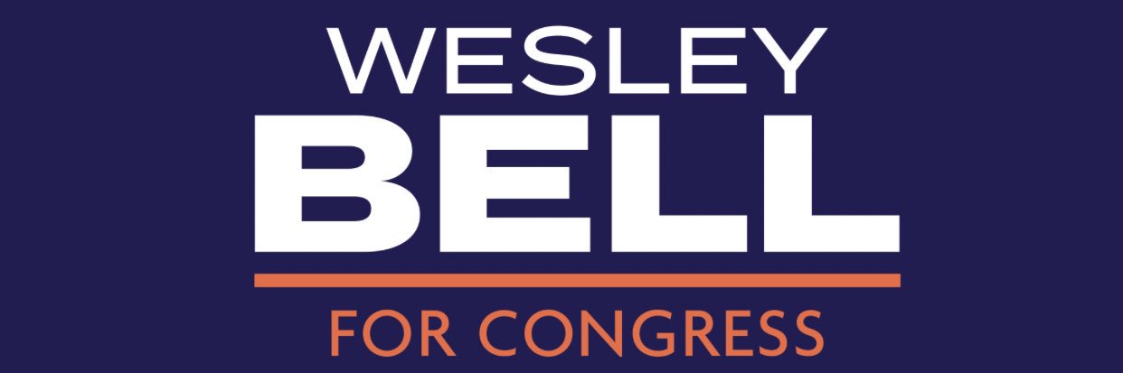 Wesley Bell for Congress's banner