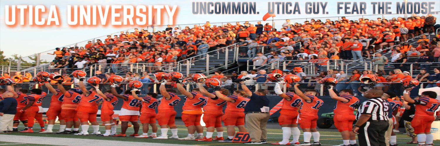 Utica Football's banner