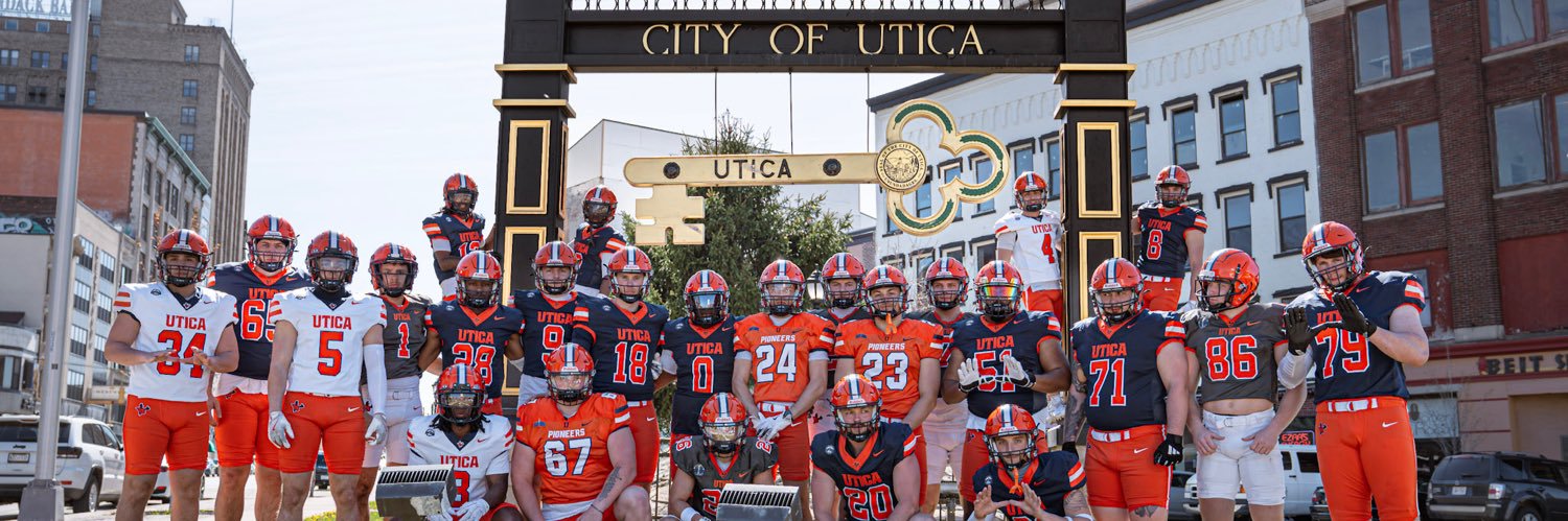 Utica Football's banner