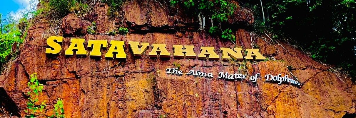 INS Satavahana's banner