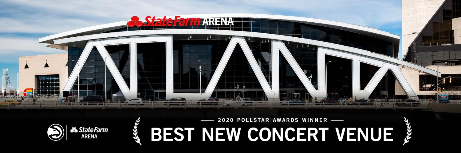State Farm Arena's banner